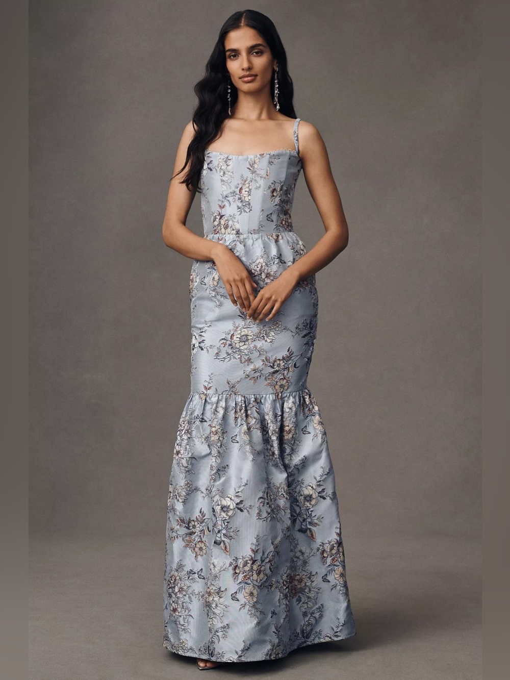 V. Chapman Cherie Brocade Corset Dress